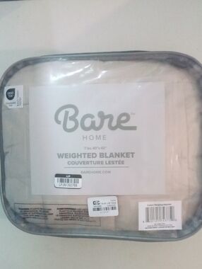 Bare Home Weighted Blanket 40 X 60 Twin NWT